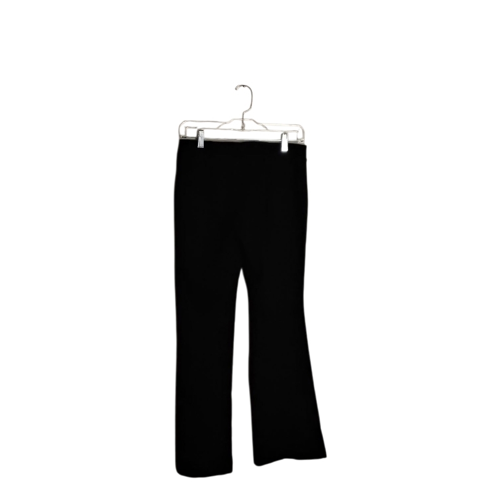 International Concepts Women's 8 Black Pull-on Mid-rise Stretchy Flare Pant - Picture 2 of 4